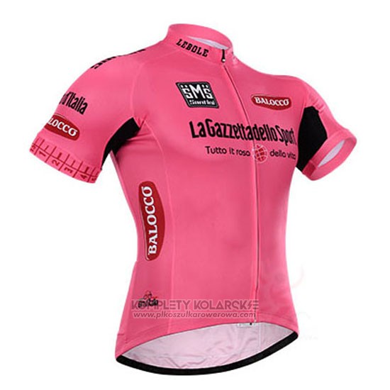 2015 Odziez Rowerowa Giro D'wlochy Rozowy Krotkie Rekawy i Rowerowe Szelkach